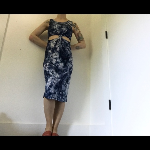 Forever 21 Marble Blue Tye-Dye Tank Top Dress - Picture 3 of 14